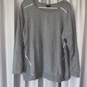 TORRID rhinestone detail crew neck